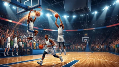 similes for basketball