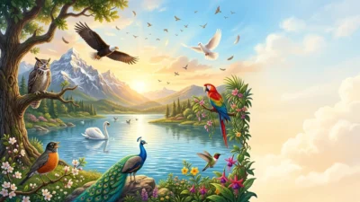 similes for birds