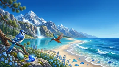 similes for blue