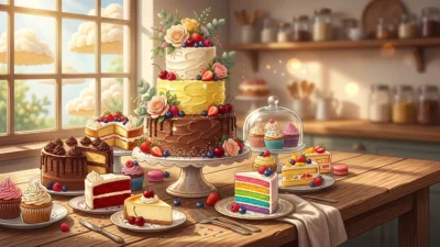 similes for cake