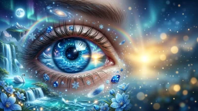 metaphors for blue eyes