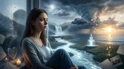 metaphors for crying