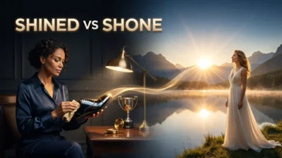 shined vs shone
