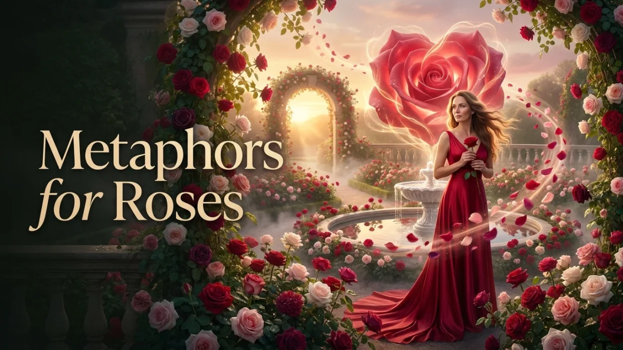 metaphors for roses