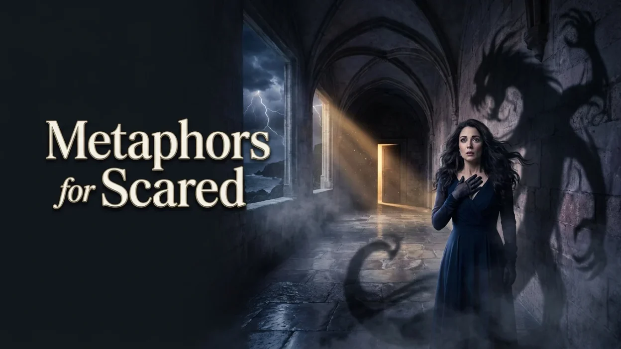metaphors for scared
