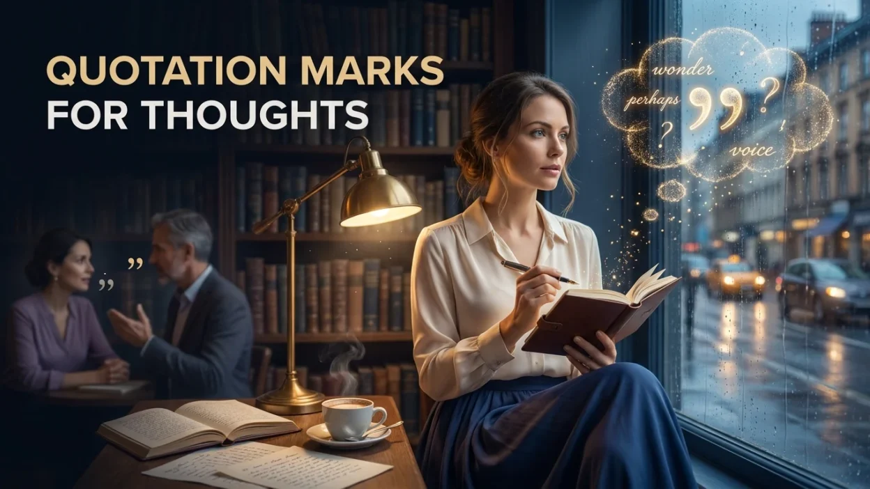 quotation marks for thoughts